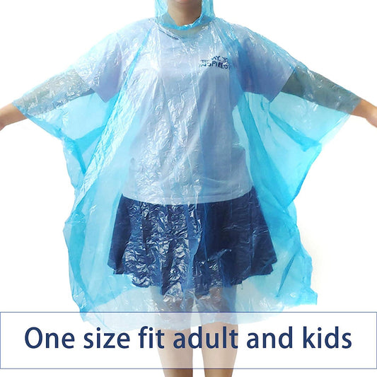Portable Rain Poncho Pack Waterproof Emergency