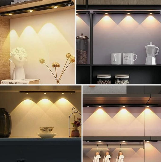 Smart Motion Sensor Light  LED Automatic Light for Closet & Cabinet USB Rechargeable Stick-On for Closet