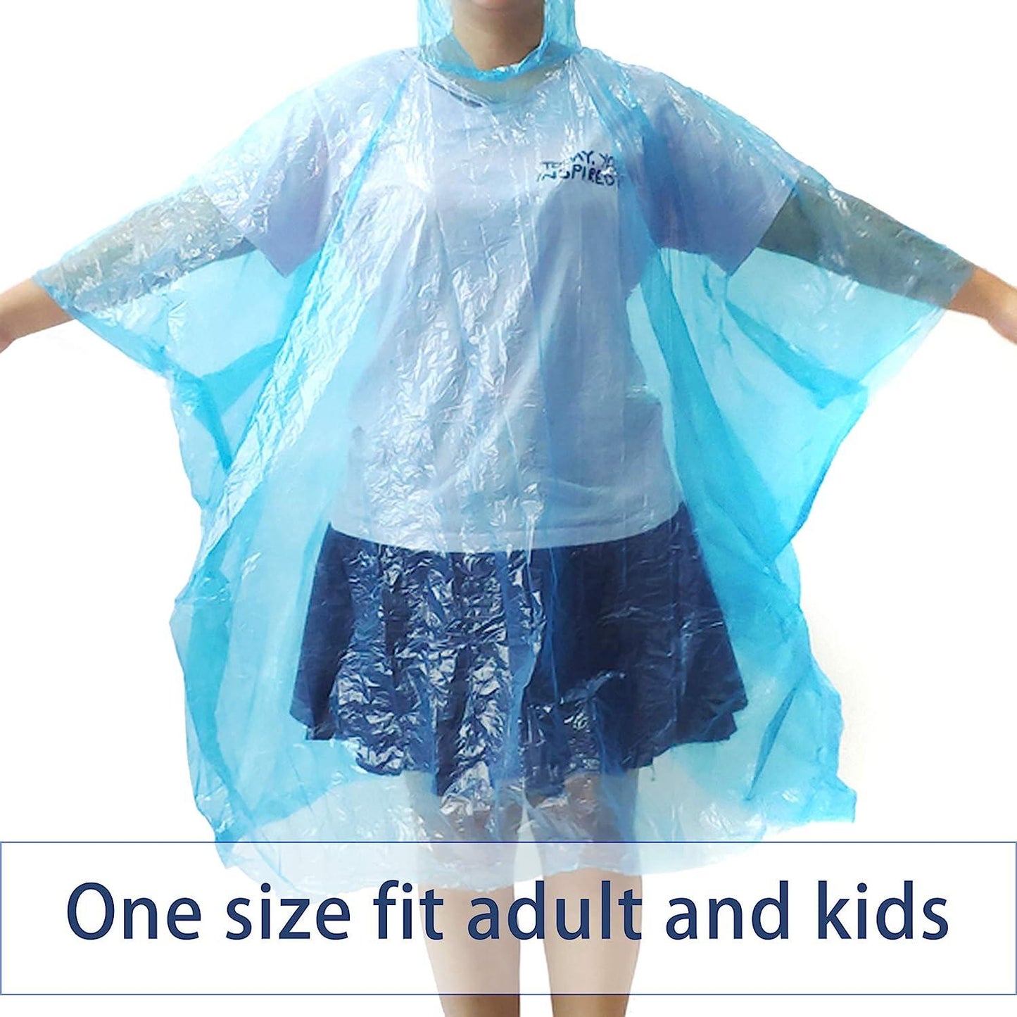 Portable Rain Poncho Pack Waterproof Emergency