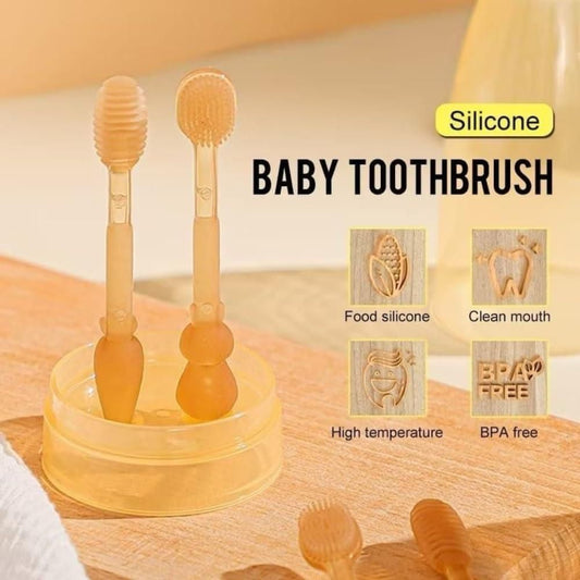 Baby Finger Toothbrush - Soft Silicone, Gentle Cleaning & Teething Relief I BPA-Free & Non-Toxic for Toddlers
